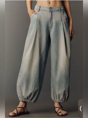Pilcro Cotton High-Rise Balloon Jeans Tall Long